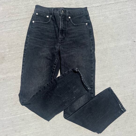 Madewell the perfect vintage ankle jean black size 24 - Picture 2 of 8